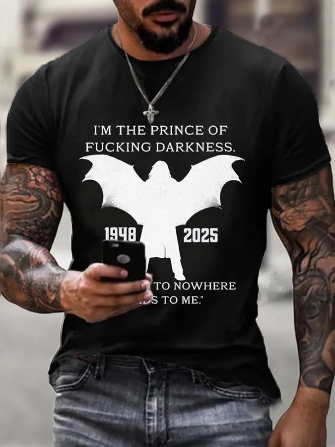 Men's Prince of Darkness Print T-Shirt