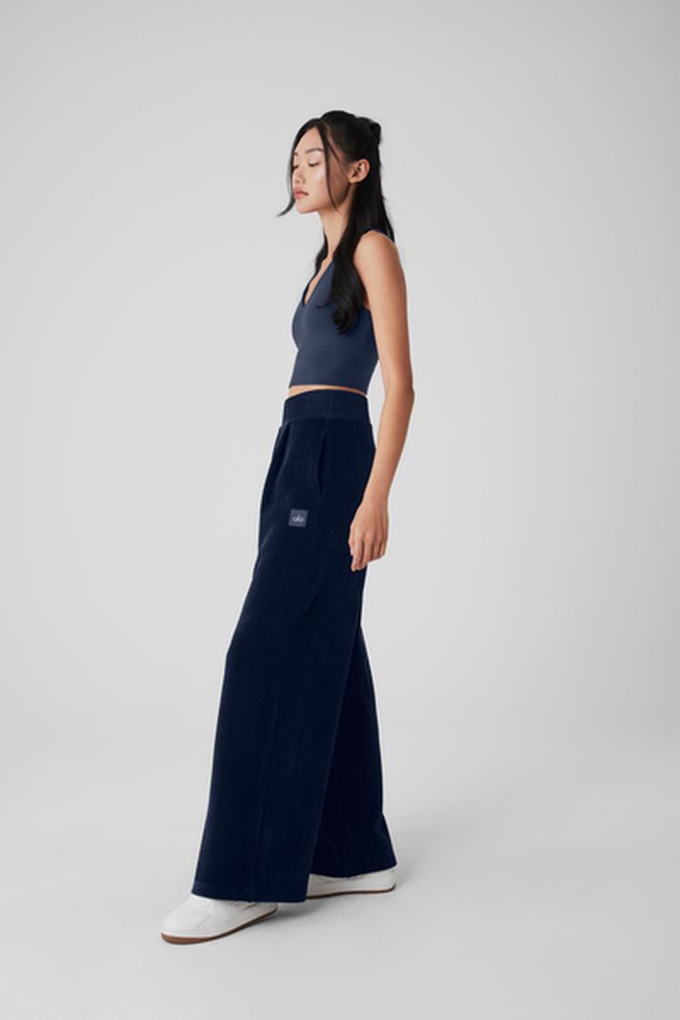 HIGH-WAIST COZY DAY WIDE LEG PANT