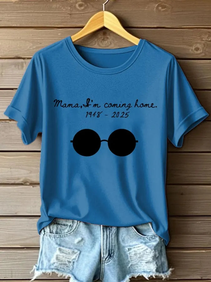 Women's Mama I’m Coming Home Printed Casual T-Shirt