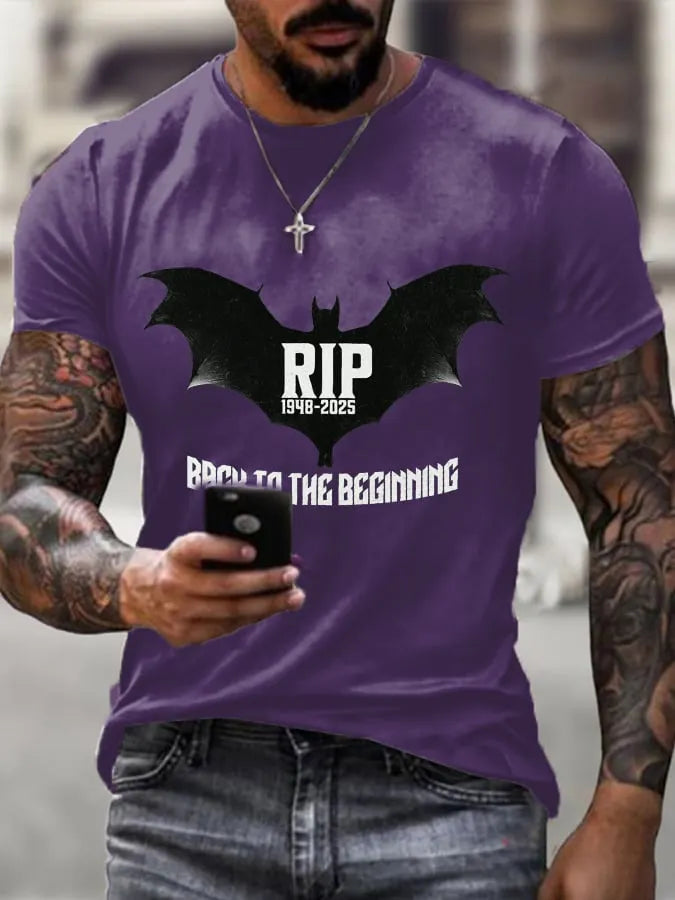 Men's Rock Legend Memorial Printed Casual T-Shirt