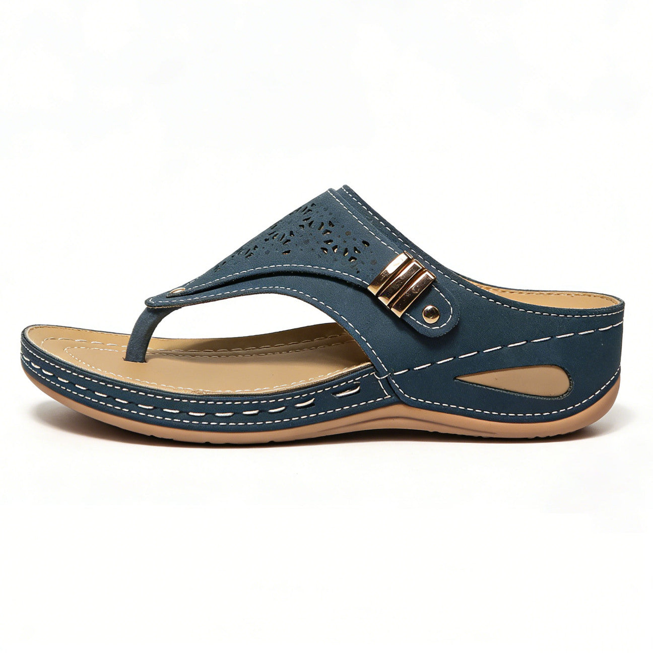 Pain-Relief Wedge Flip Flops for Women – Arch Support Comfort Sandals for Moms (Wide Fit, All-Day Wear)