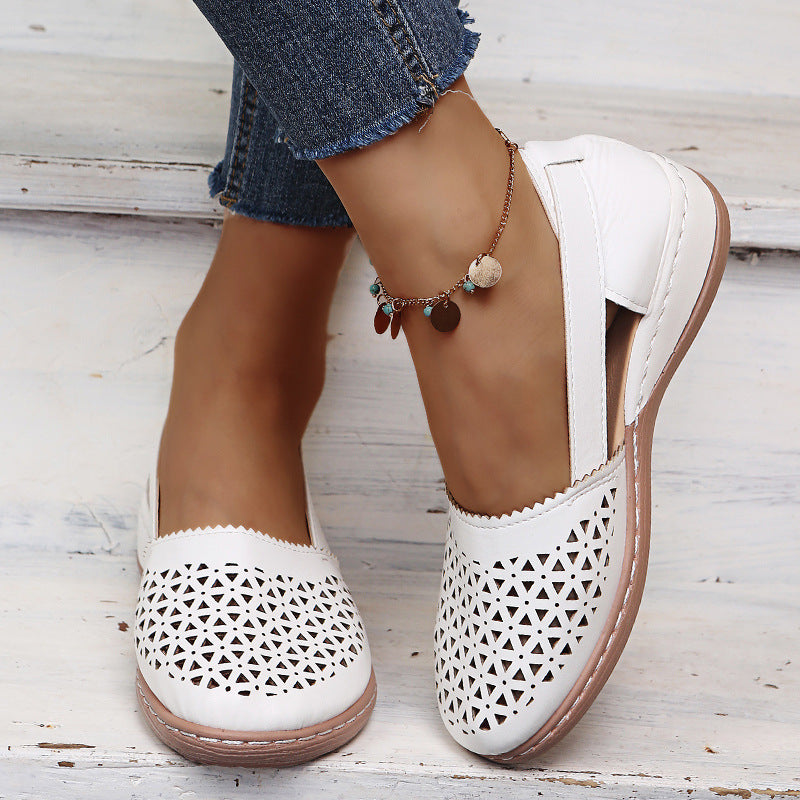 💝Last Day 50% OFF⭐Chic Women's Closed Toe Wedges - Wide & Large Size, Pain-Relief Arch Support