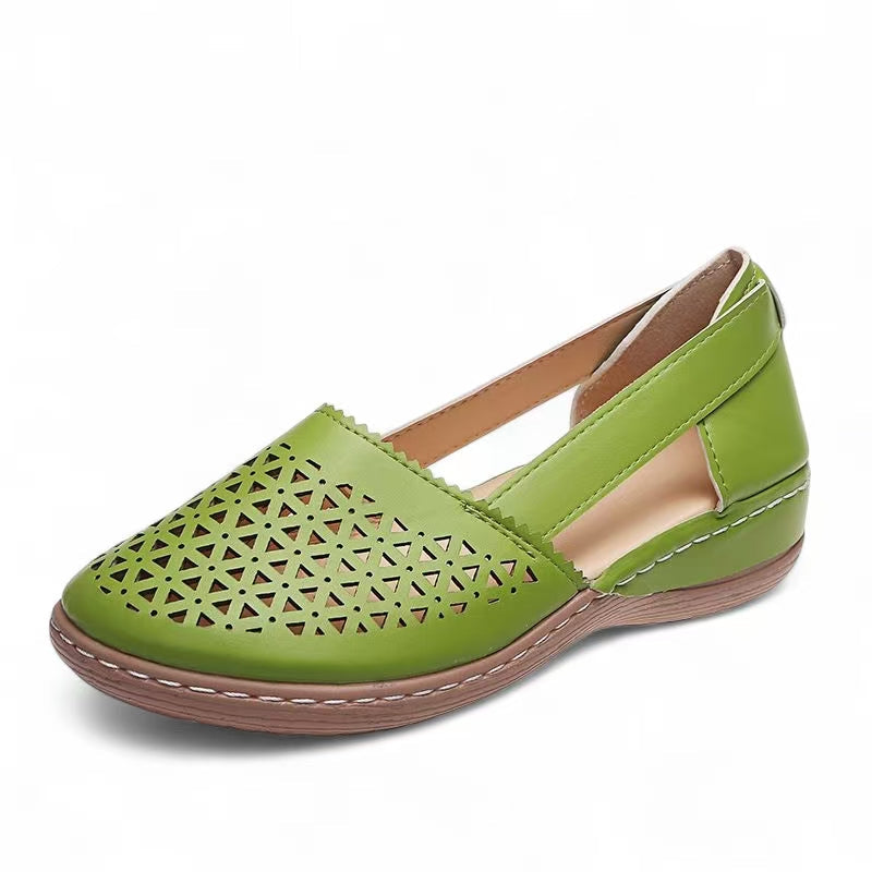 💝Last Day 50% OFF⭐Chic Women's Closed Toe Wedges - Wide & Large Size, Pain-Relief Arch Support