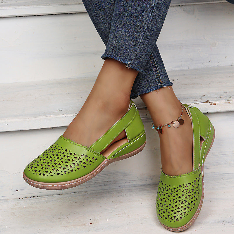 💝Last Day 50% OFF⭐Chic Women's Closed Toe Wedges - Wide & Large Size, Pain-Relief Arch Support