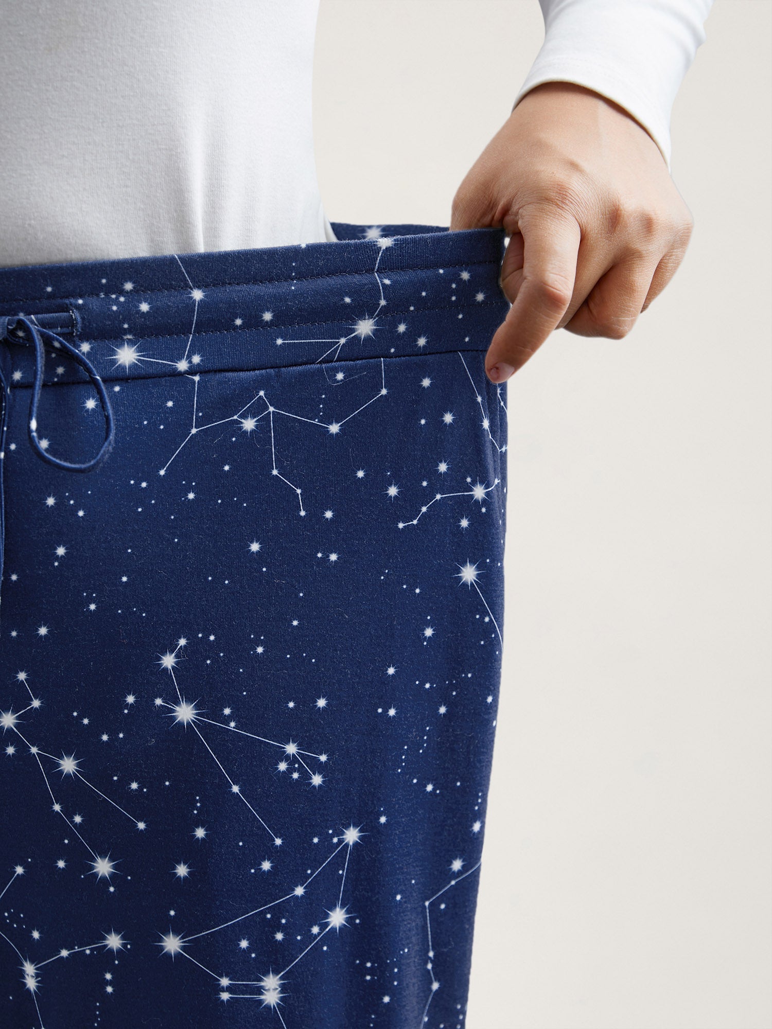 Celestial Print Stretchy Waist Lounge Bottoms