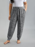 Plain Heather Drawstring Lounge Bottoms