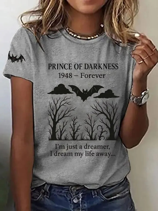 Womens Retro Rock legend Print T-Shirt