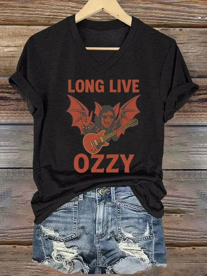 Women's Prince Of Darkness Printed Casual T-Shirt