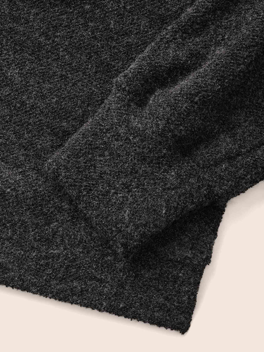 Textured Off Shoulder Drop Shoulder Sleeve Sweatshirt