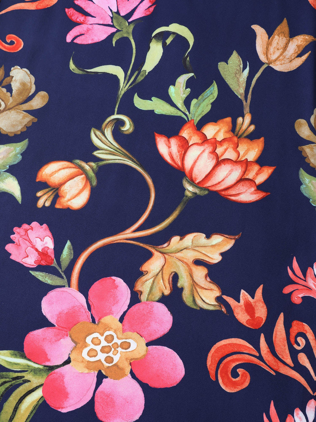 Tropical Flowers Print Pockets Cami Jumpsuit