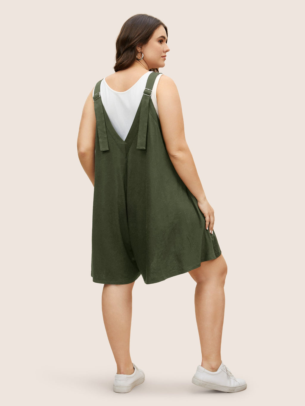 Supersoft Essentials Solid Adjustable Straps Loose Romper