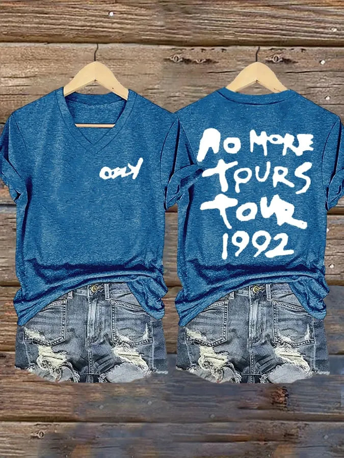 Women's No More Tours  Print Shirt