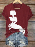 Women's Casual Vintage The Father of Heavy Metal Print T-Shirt