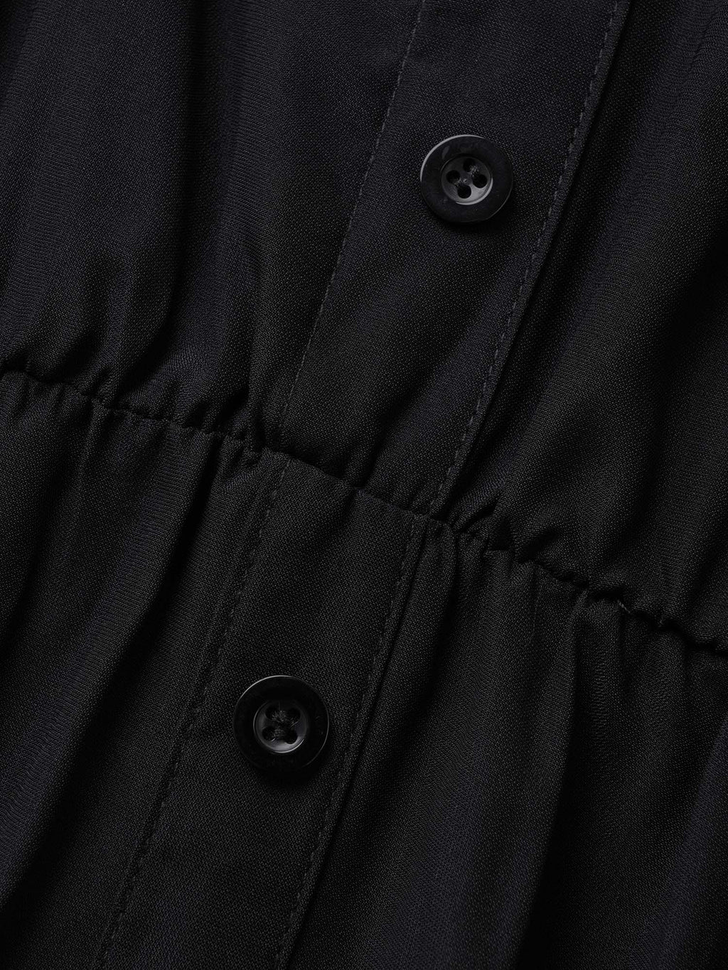 Shirt Collar Tab Sleeve Split Hem Dress