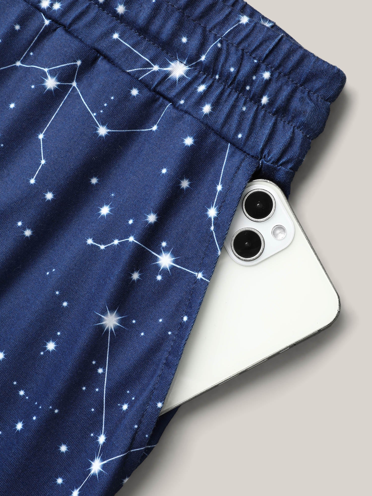 Celestial Print Stretchy Waist Lounge Bottoms