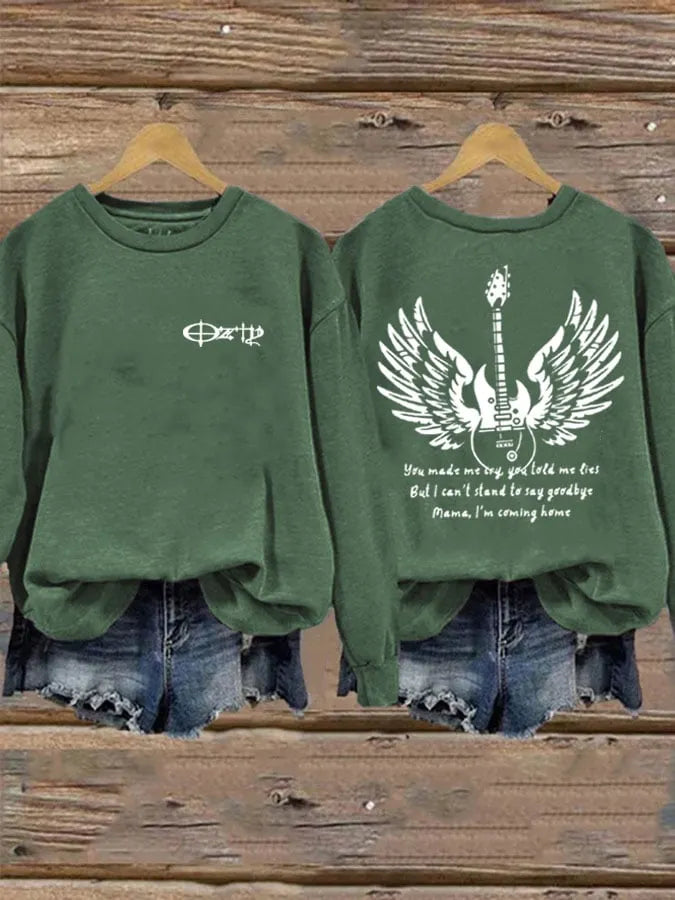 Women's Ozzy Osbourne Printed Casual Sweatshirts