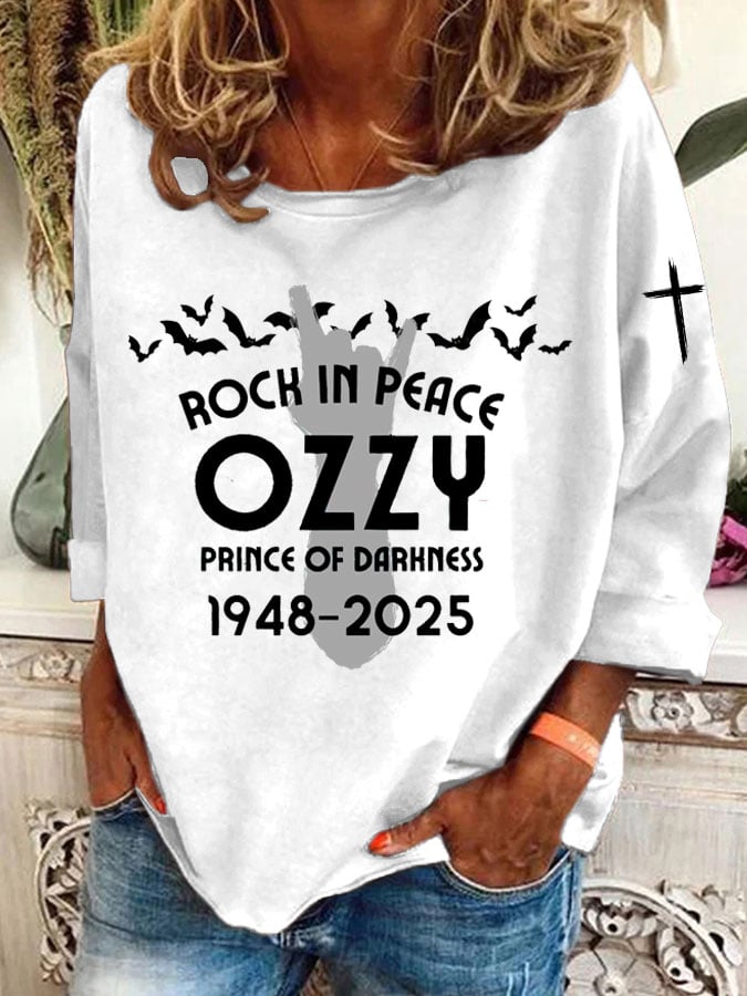 Women's Hot Singer Heat Transfer Casual Sweatshirt