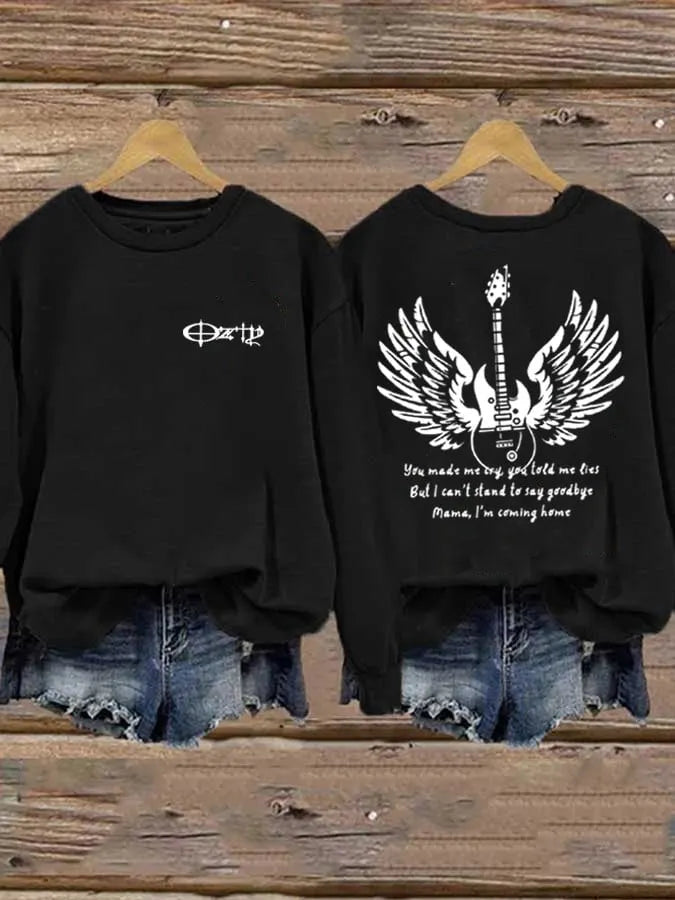 Women's Ozzy Osbourne Printed Casual Sweatshirts