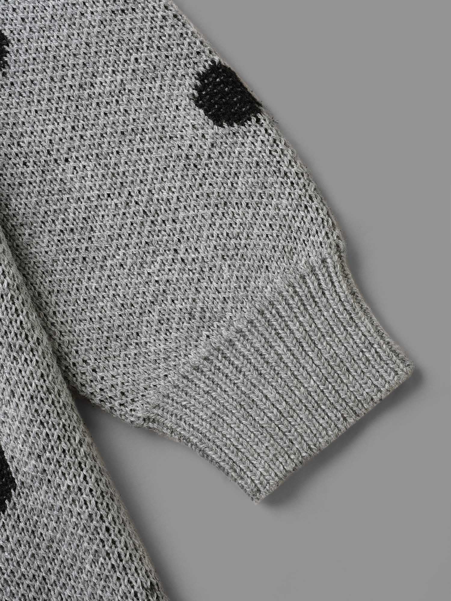 Polka Dot Hooded Patch Pocket Pullover
