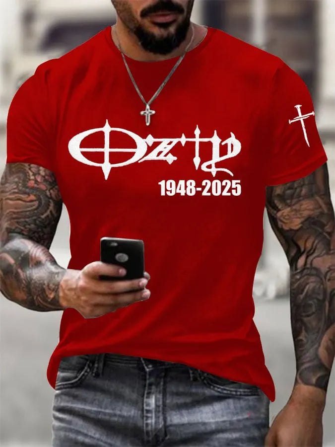 Men's The Father of Heavy Metal Printed Casual T-Shirt