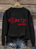 Women's Rock Legend Memorial Printed Casual Sweatshirts