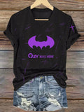 Women's Casual Vintage The Father of Heavy Metal Print T-Shirt