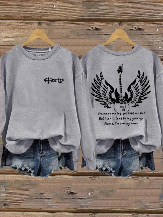 Women's Ozzy Osbourne Printed Casual Sweatshirts