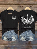 Women's Mama I'm Coming Home Print V Neck T-shirt