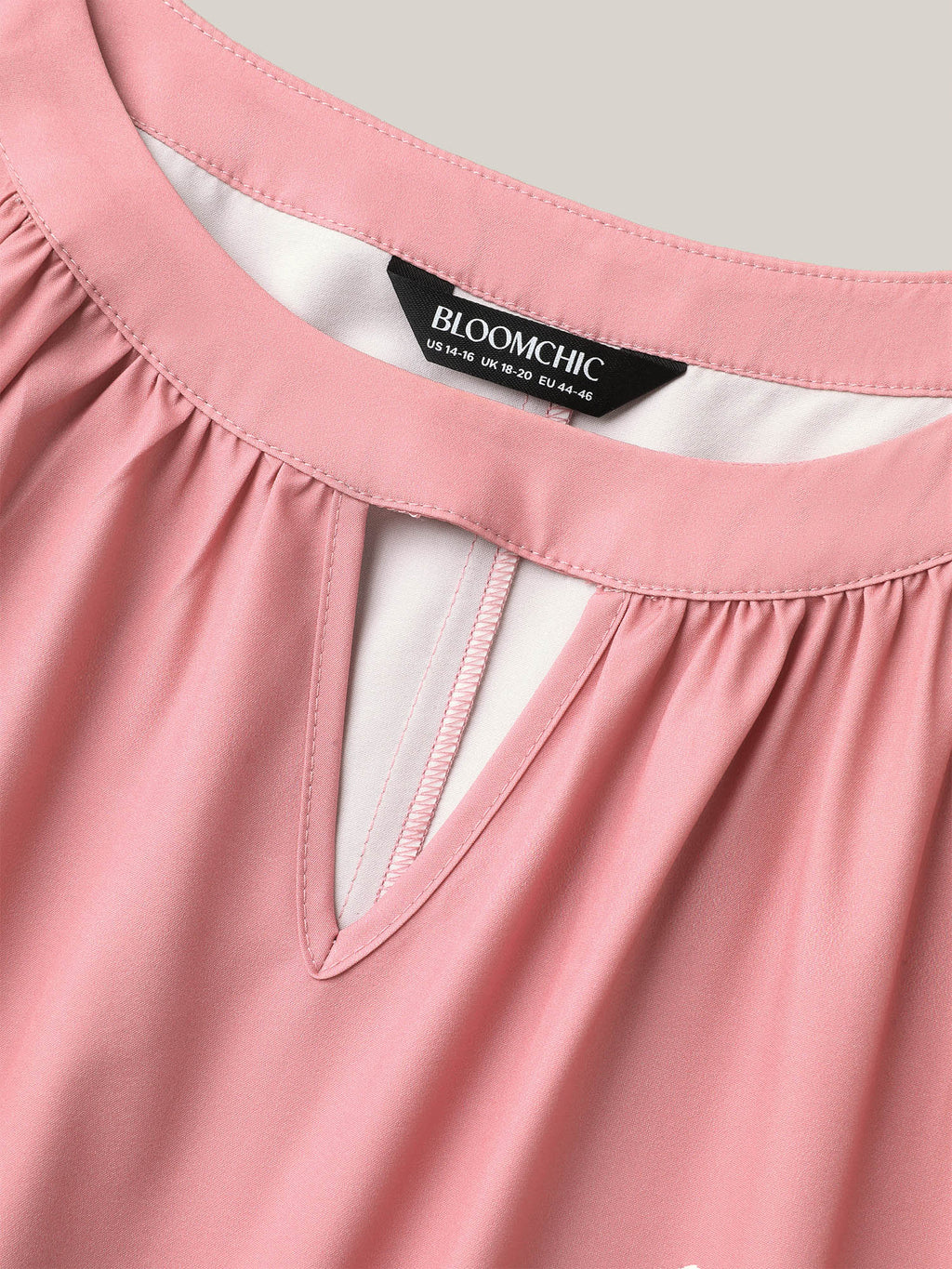 Ombre Gradient Waist-Tie Pockets Midi Dress
