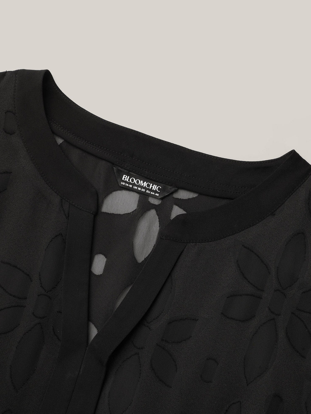 Sheer Back Textured Cut-Out Midi Dress