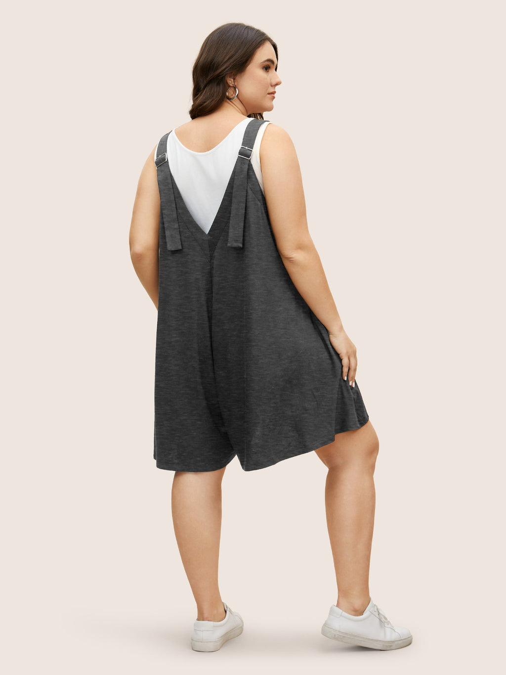 Supersoft Essentials Solid Adjustable Straps Loose Romper