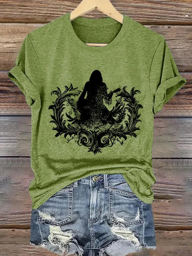 Retro Prince Of Darkness Print T-Shirt Print T-Shirt