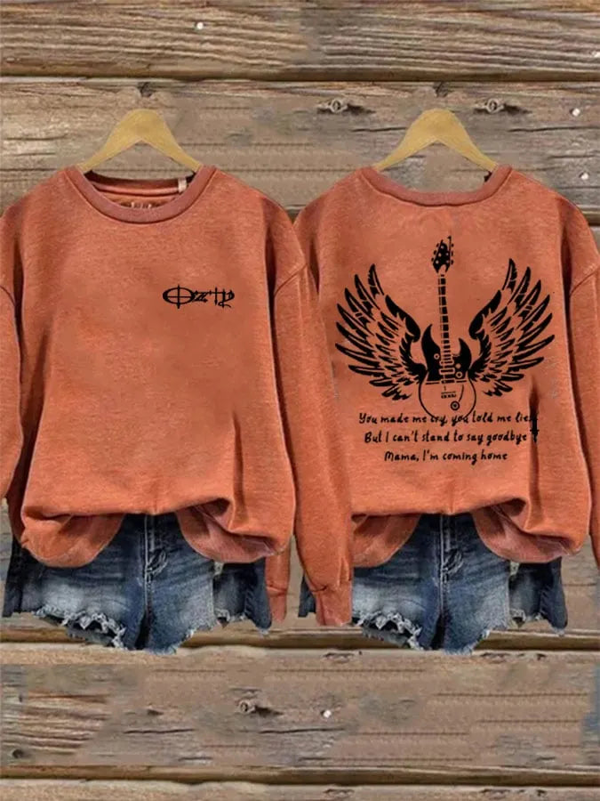 Women's Ozzy Osbourne Printed Casual Sweatshirts