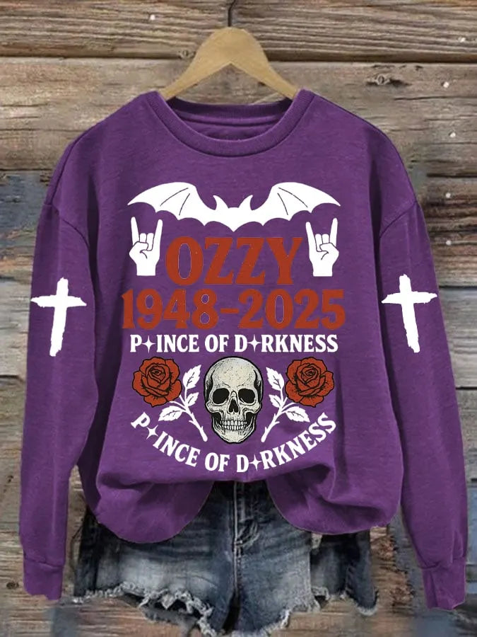 Women's Rock Legend Memorial Printed Casual Sweatshirts