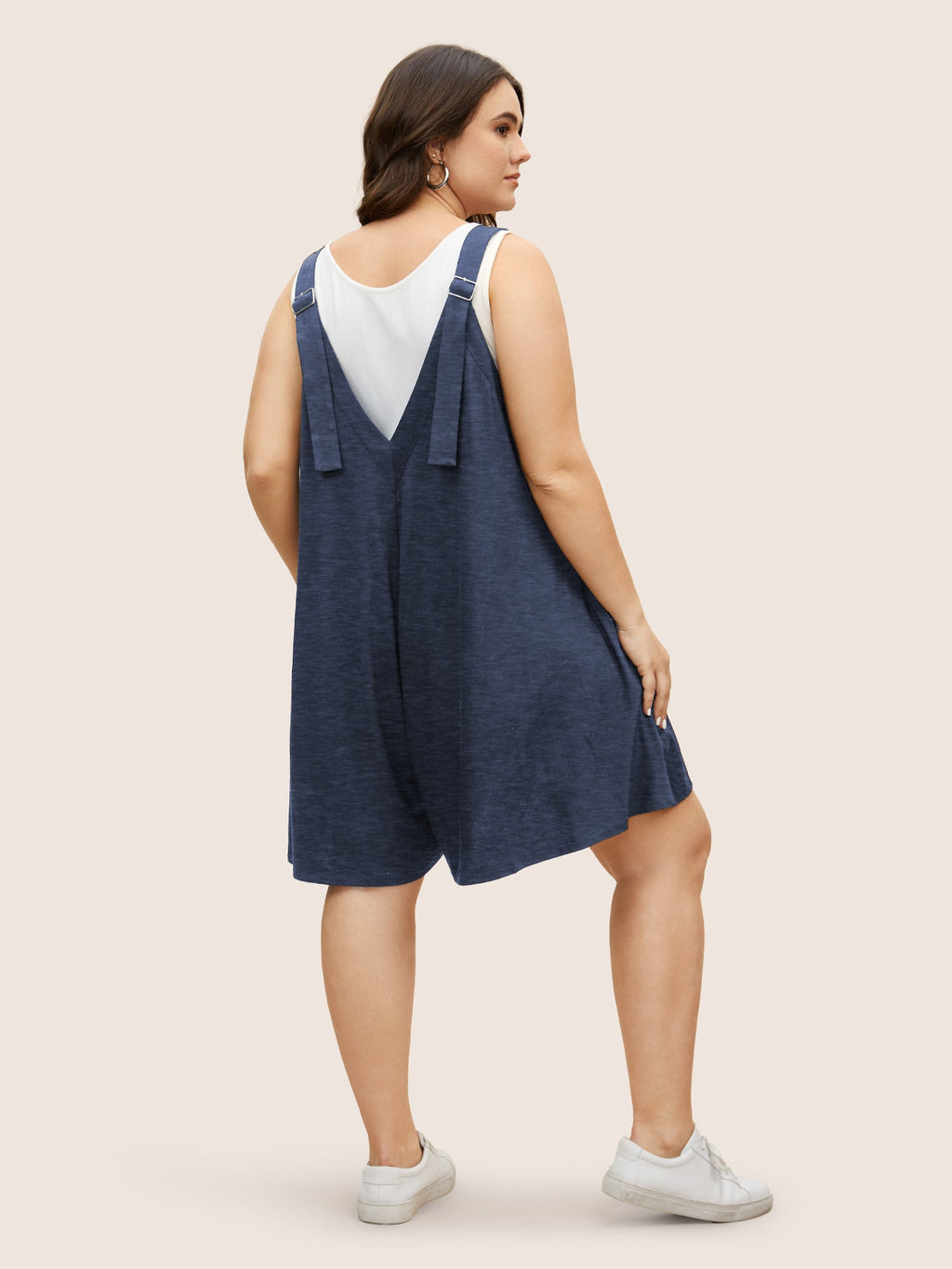 Supersoft Essentials Solid Adjustable Straps Loose Romper