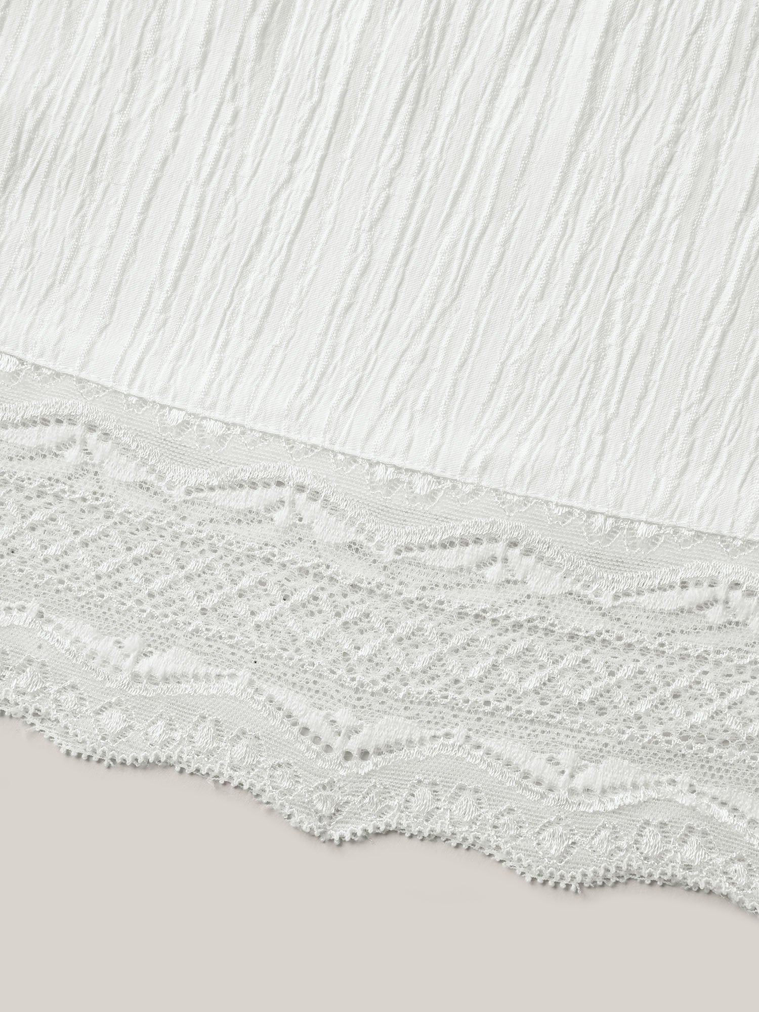 Textured Cut-Out Lace Tied Midi Dress