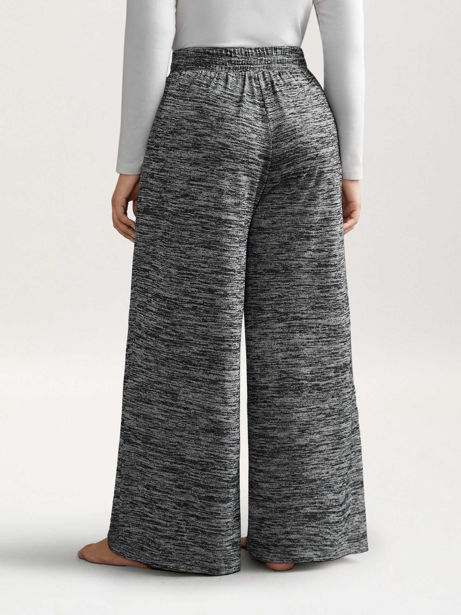 Heather Drawstring Loose Lounge Bottoms