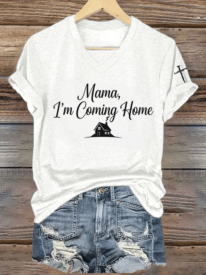 Women's Hot Singer Printed V-Neck T-Shirt