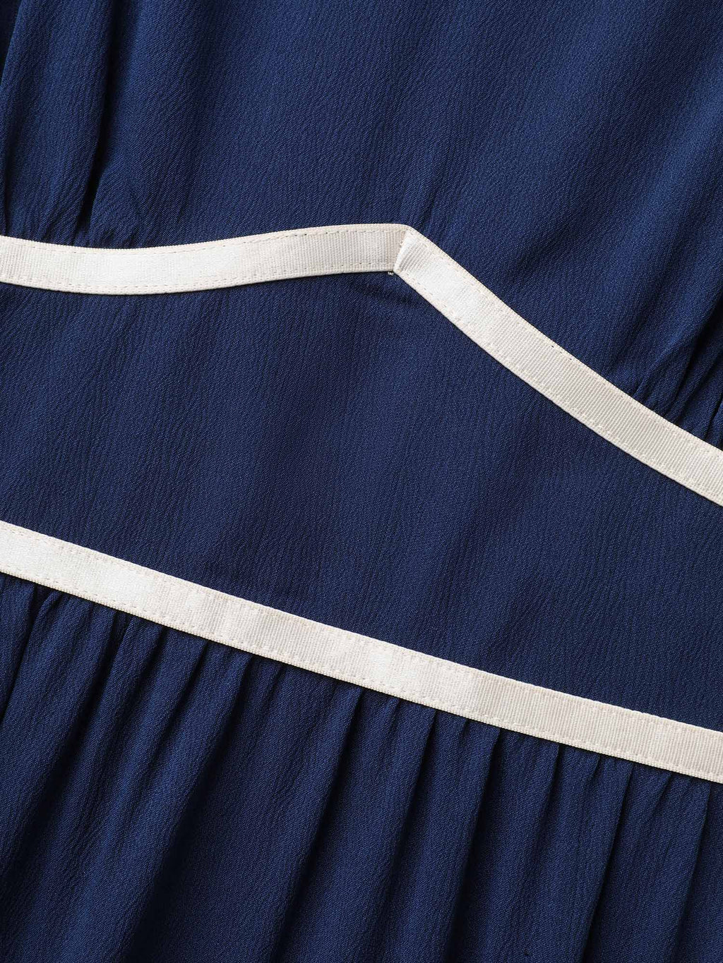 Textured Stretchy Waist Milkmaid Style Midi Dress