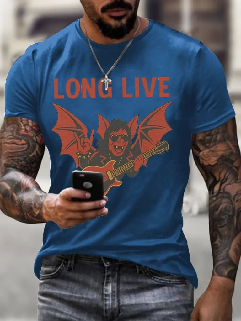 Men's Long Live  OZ Printed Shirt