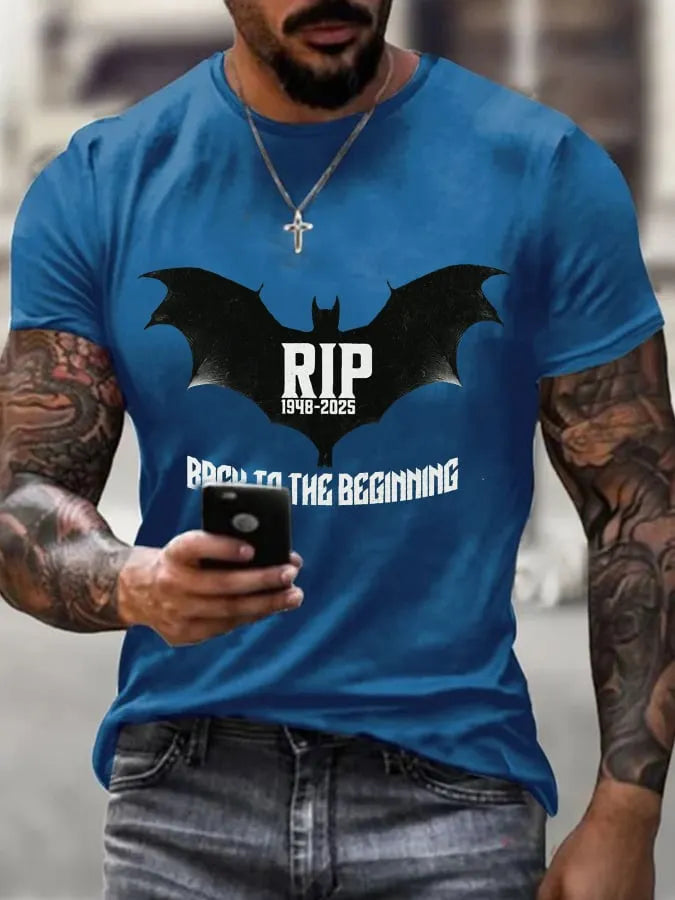 Men's Rock Legend Memorial Printed Casual T-Shirt