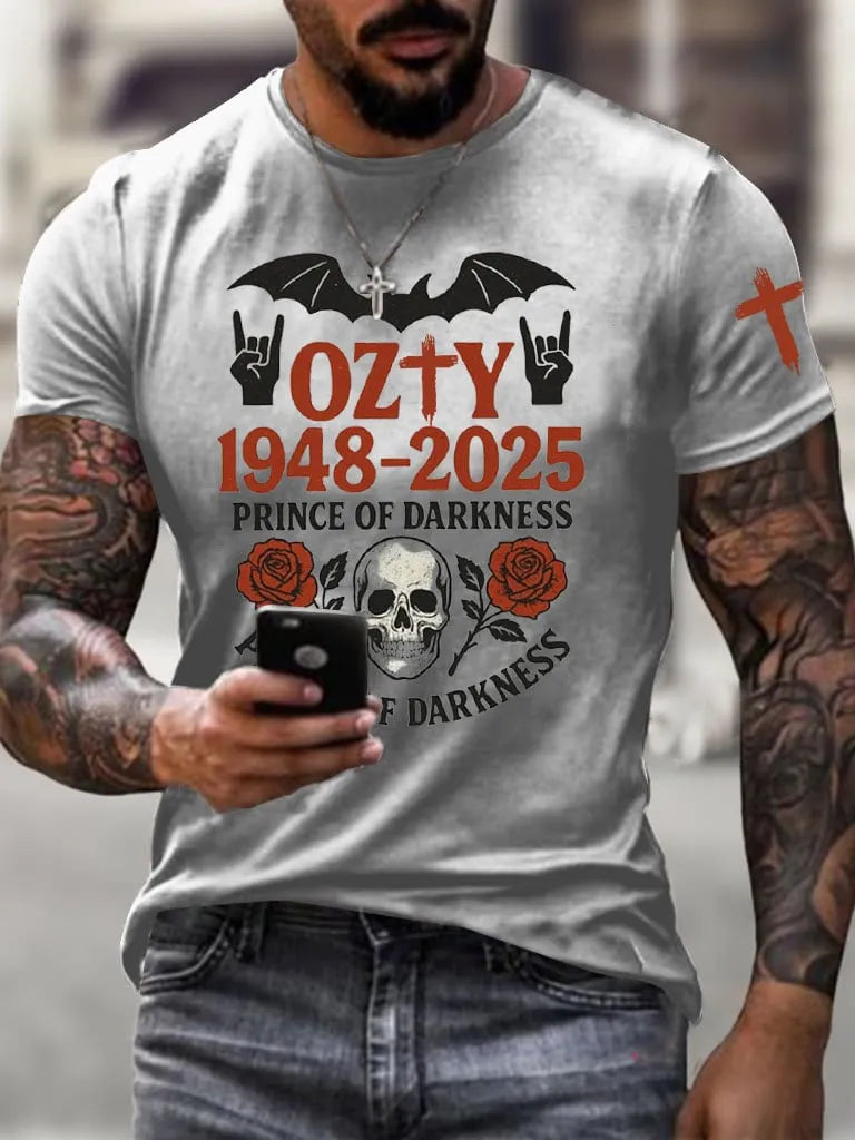 Men's Prince of Darkness Printed Casual T-Shirt