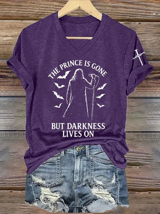 Women's THE PRINCE IS GONE BUT DARKNESS LIVES ON T-Shirt