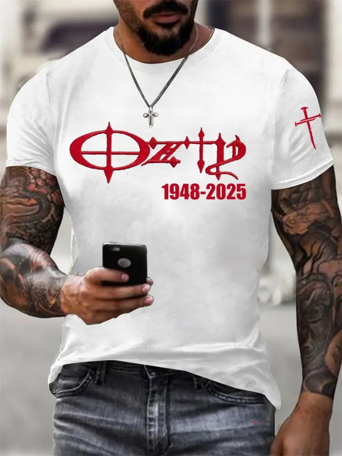 Men's The Father of Heavy Metal Printed Casual T-Shirt