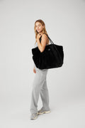 FAUX FUR TOTE BAG