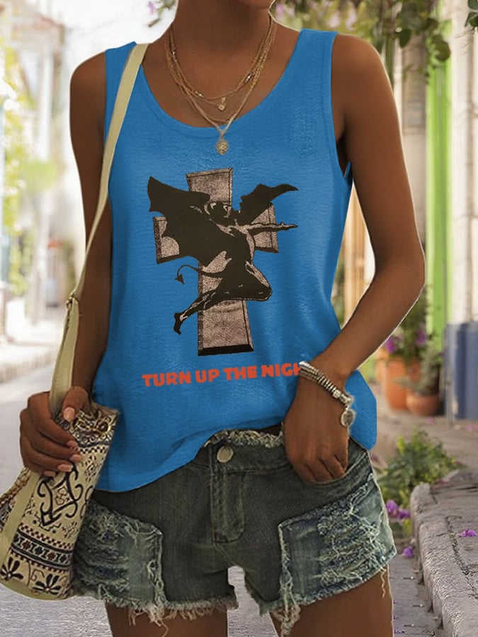 Women's Turn Up The Night  Printed Vest