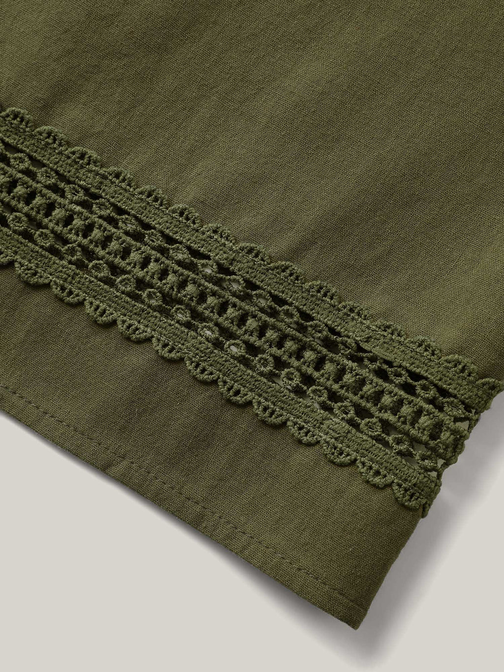 Drawstring Lace Detail Wide-Leg Pants