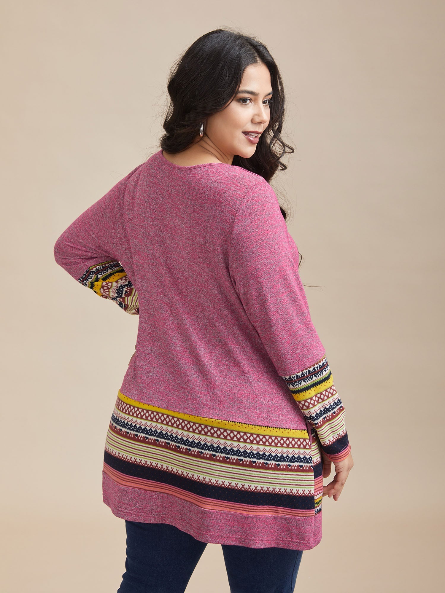 Tunic Boho Print Pocket T-shirt