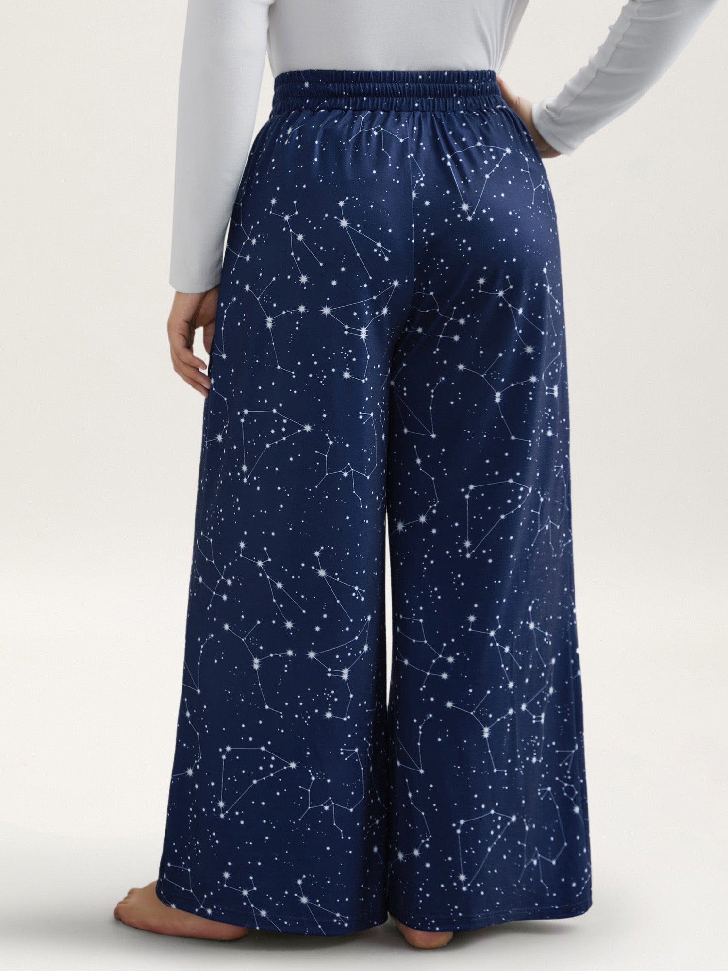 Celestial Print Stretchy Waist Lounge Bottoms