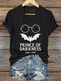 Women's Prince Of Darkness Printed Casual T-Shirt